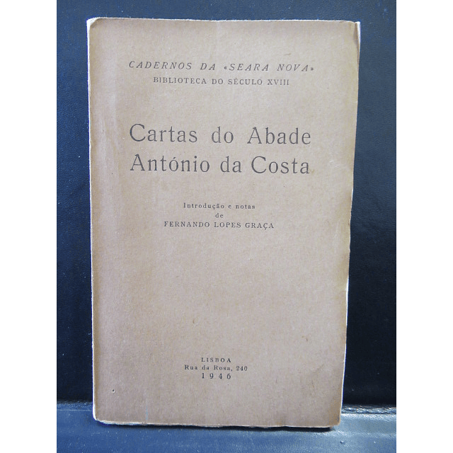 Cartas Do Abade António da Costa 1946 Fernando Lopes Graça