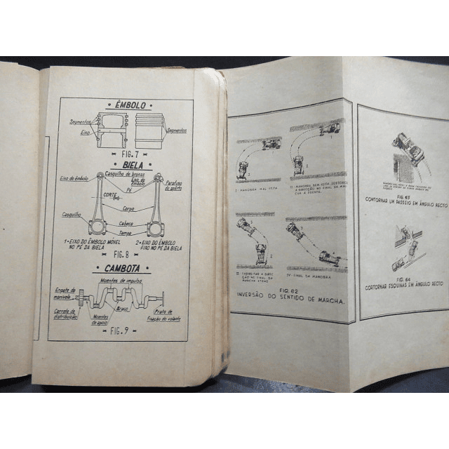 Manual Instrução Condutor Militar/Automóveis/Motociclos  1950 Ministério Da Guerra/Engenharia