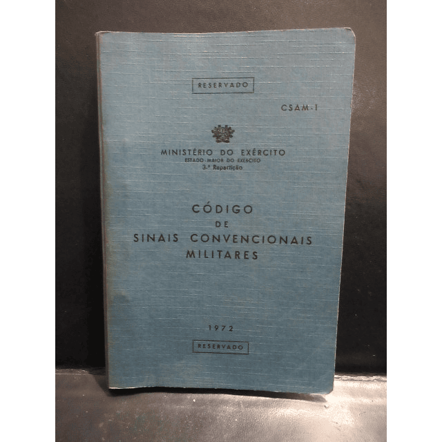 Código Sinais/Convencionais/Abreviaturas Militares 1955/72 Ministério Do Exército
