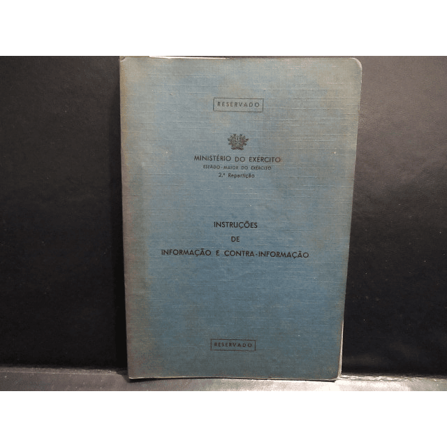 Exército Guerra  Subversiva/Informação Contra Informação  1962 Ministério Do Exército