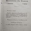Instrução Tropas  Artilharia Aparelhar Desaparelhar Cavalos... 1931/5 Ministério Guerra