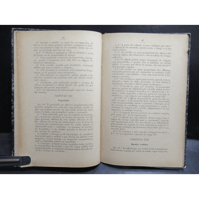 Regulamento Serviço Remonta Geral Exército 1902 Secretaria Negócios Da Guerra