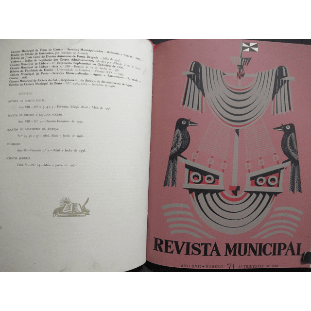 Revista Municipal Lisboa Beneditinos/Pregões/Cesàrio Verde 1953/6 Jaime Lopes Dias/José Espinho