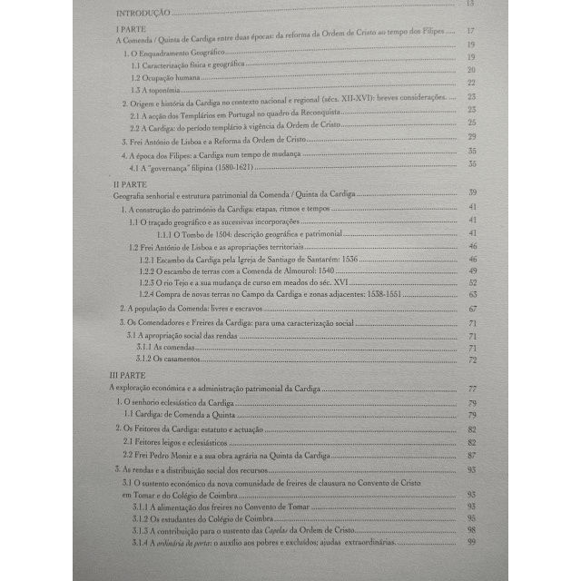 Cardiga Comenda Quinta Ordem De Cristo 1529-1630 2009 Luís Miguel Preto Batista