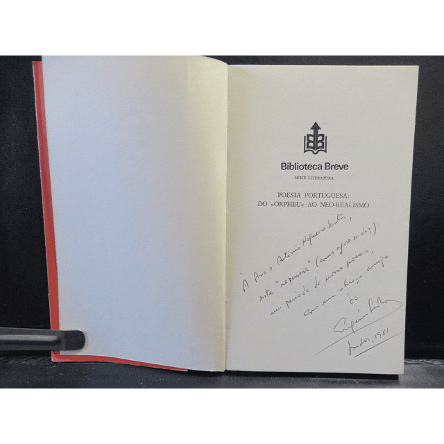 Poesia Portuguesa Do "Orpheu" Ao Neo Realismo 1980 Eugénio Lisboa