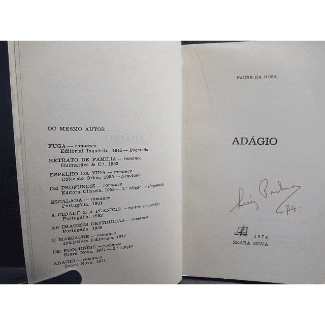 Adágio 1974 Faure Da Rosa