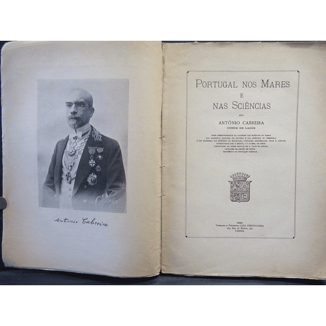 Portugal Nos Mares E Nas Ciências 1929 António Cabreira Conde De Lagos