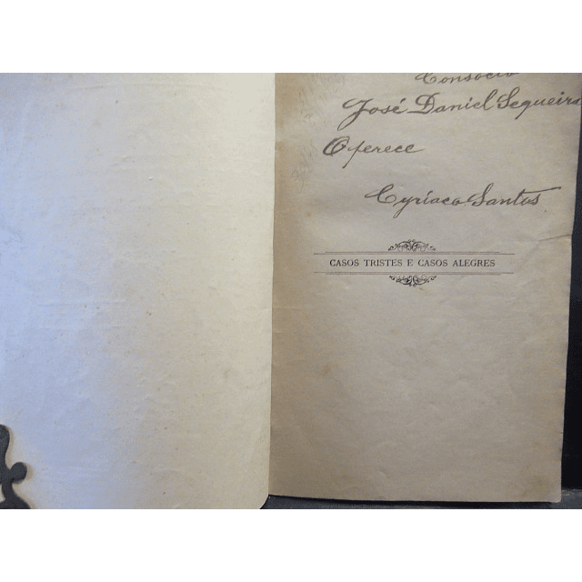 Casos Tristes E  Casos Alegres 1926 Cyriaco Santos