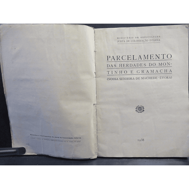 Évora Machede Parcelamento Herdades Montinho/Gramacha, 1938, Junta Colonização Interna
