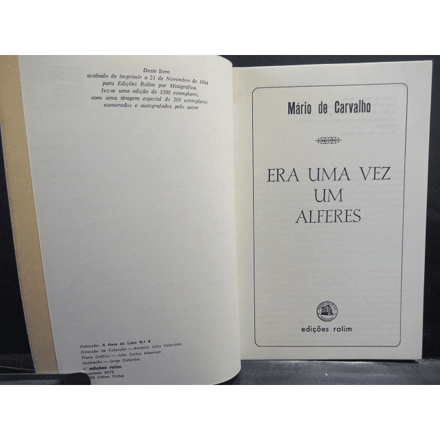 Era Uma Vez Um Alferes 1984 Mário De Carvalho