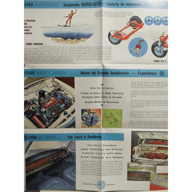 MG 1100 O Mais Avançado De Todos Os Tempos !960/70 Brochura Publicitária