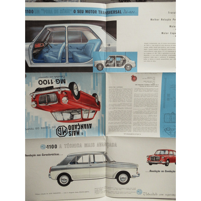 MG 1100 O Mais Avançado De Todos Os Tempos !960/70 Brochura Publicitária