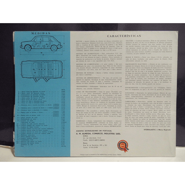MG 1100 O Mais Avançado De Todos Os Tempos !960/70 Brochura Publicitária