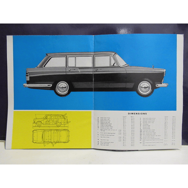 Morris Oxford/Traveller Serie VI Diesel 1964 Brochuras Informativas/Publicitárias