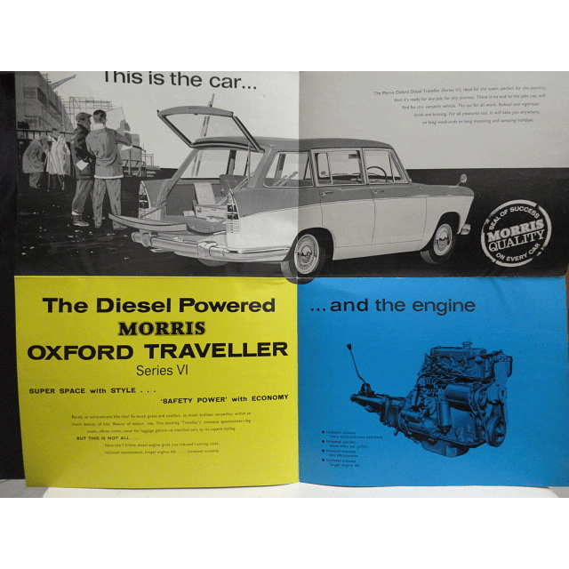 Morris Oxford/Traveller Serie VI Diesel 1964 Brochuras Informativas/Publicitárias
