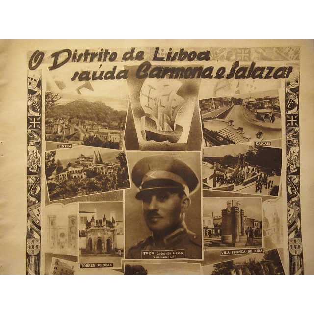 Lisboa Distrito Saúda Camona/Salazar XII Ano Revolução Nacional 1938 Lobo Da Costa