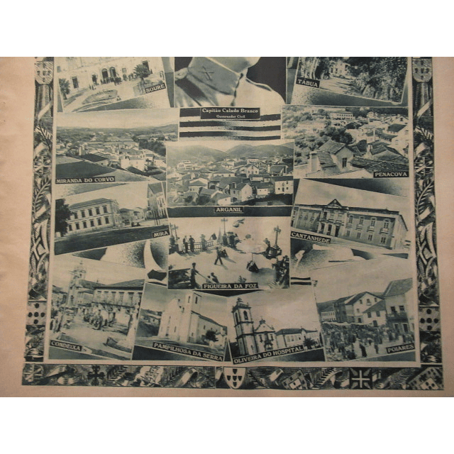 Coimbra Distrito Saúda Carmona/Salazar XII Ano Revolução Nacional 1938 Capitão Calado Branco