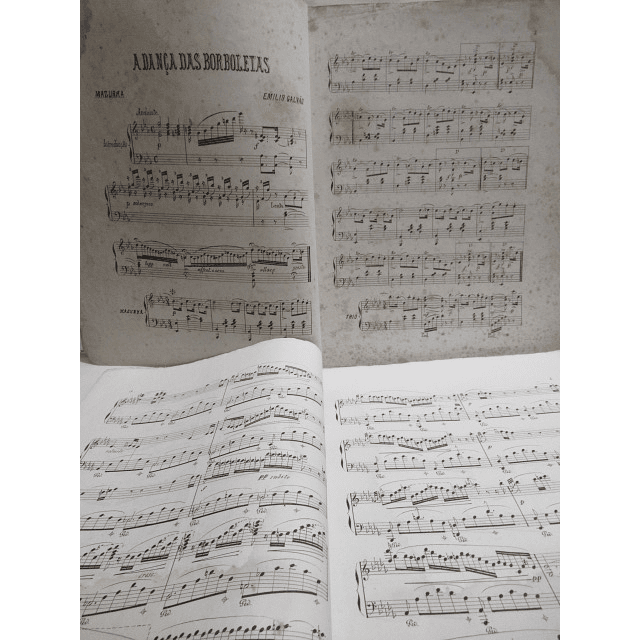 Partituras O Bebé/Simulacro/Dança Borboletas/Devaneio E. Lami/Mariana D`Araújo/C. Braga...