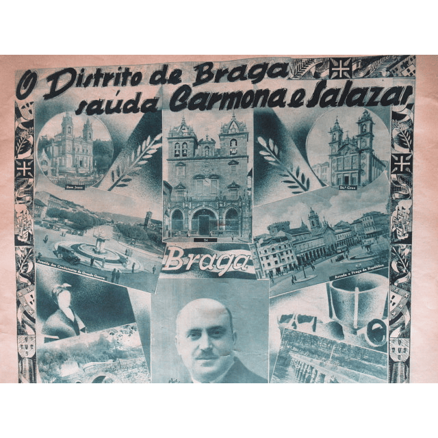 Braga Distrito Saúda Carmona E Salazar/XII Ano Revolução Nacional 1938 Cap. Lucinio G, Presa