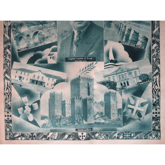 Braga Distrito Saúda Carmona E Salazar/XII Ano Revolução Nacional 1938 Cap. Lucinio G, Presa