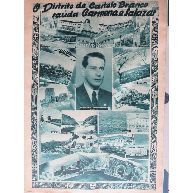 Castelo Branco Distrito Saúda Carmona/Salazar/XII Ano Revolução Nacional 1938  A. Mª. Pinto Castelo Branco