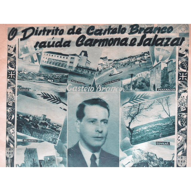 Castelo Branco Distrito Saúda Carmona/Salazar/XII Ano Revolução Nacional 1938  A. Mª. Pinto Castelo Branco