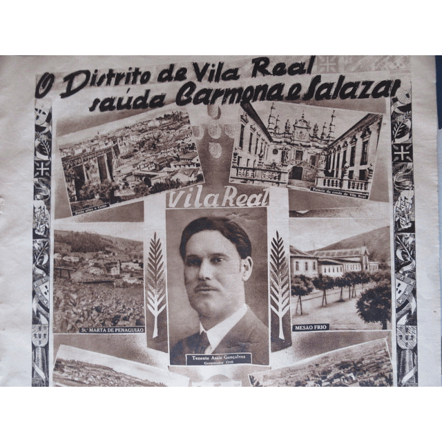Vila Real Distrito Saúda Carmona/Salazar/XII Ano Revolução Nacional 1938 Assis Gonçalves