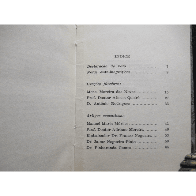 Para Um Retrato Salazar 1971 "In Memoriam" Moreira Das Neves/Pinharanda Gomes/A. Queiró