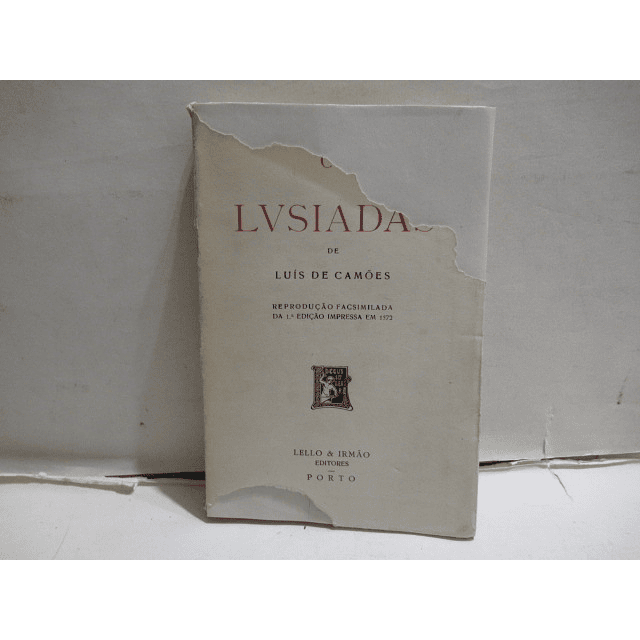 Os Lusiadas Luís De Camões/Facsímilada 1ª. Ed. 1572 Lello & Irmão