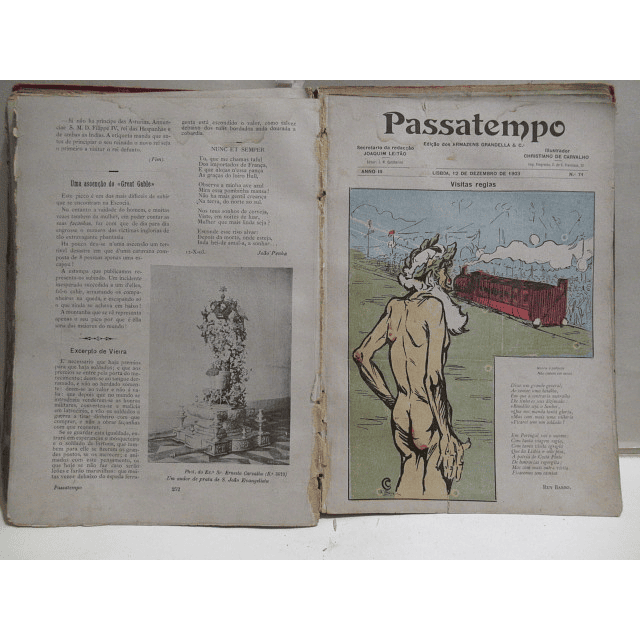 Passatempo/Revista Ilustrada 1903 Armazens Grandella/Joaquim Monteiro Catharino