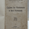 Lições Natureza/Homens 1914 D. João Evangelista De Lima Vidal