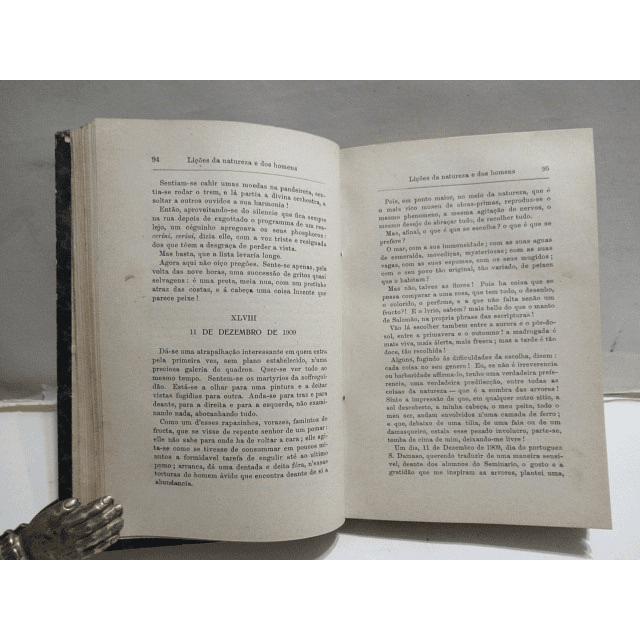 Lições Natureza/Homens 1914 D. João Evangelista De Lima Vidal