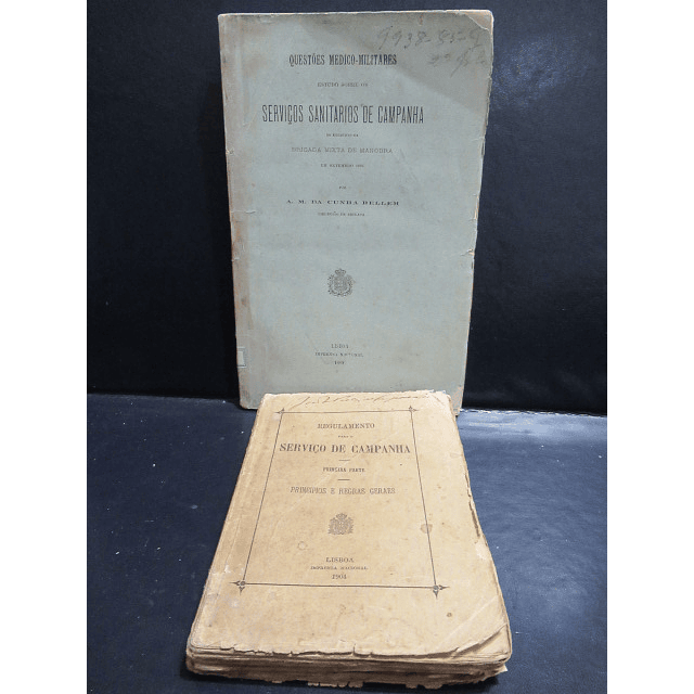 Estudo Médico Militar/Regulamento Saúde Naval 1889/1908 A. M. da Cunha Bellem