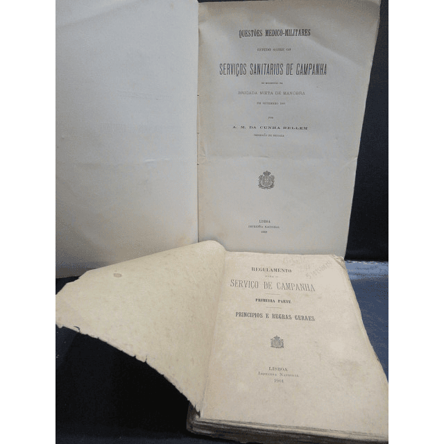 Estudo Médico Militar/Regulamento Saúde Naval 1889/1908 A. M. da Cunha Bellem