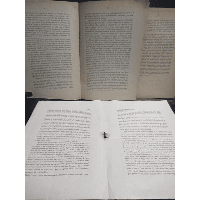 Primeira Grande Guerra 1915/18 Discursos: Ministro Alemão/Bernardino Machado/Triple-Entente
