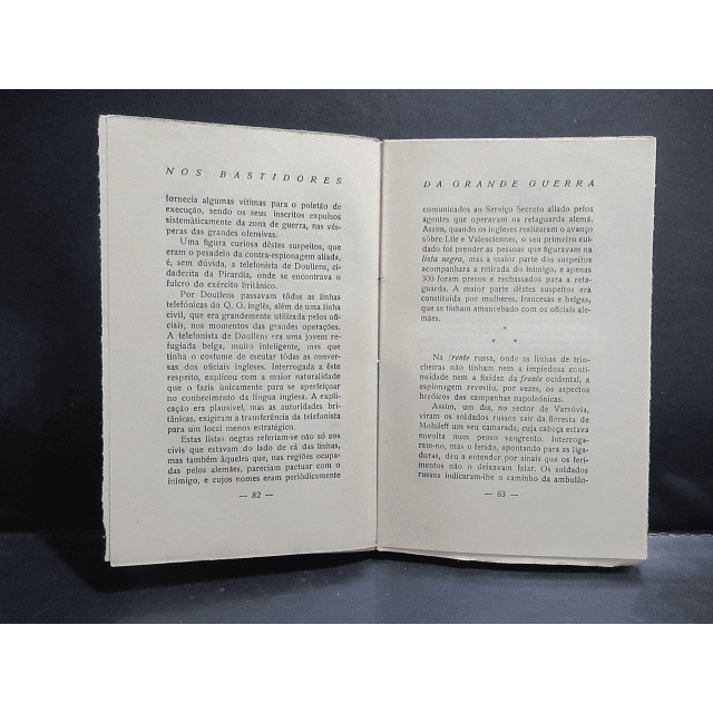  Bastidores Da Grande Guerra Documentário(SOS)1934 Adolfo Coelho