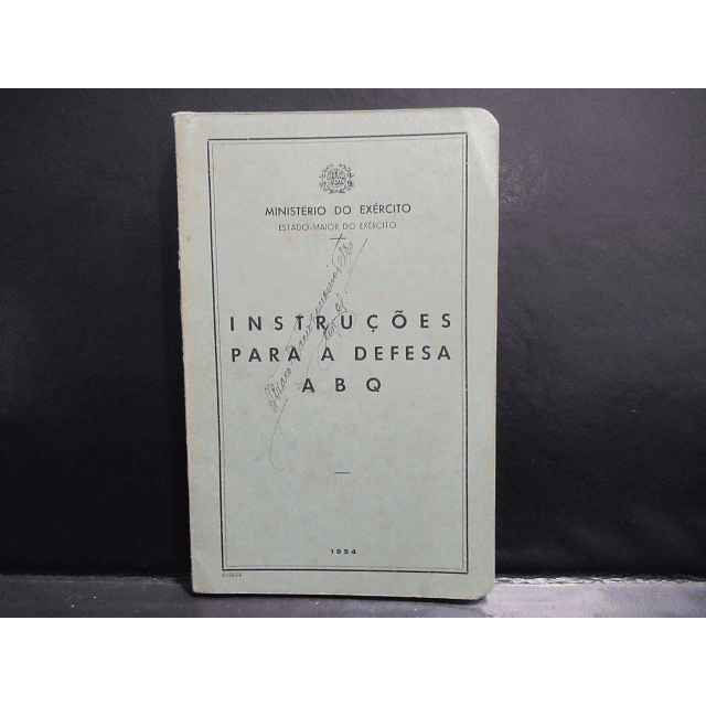 Guerra Biológica/Química/ABQ Defesa Instruções 1954 Ministério Do Exército