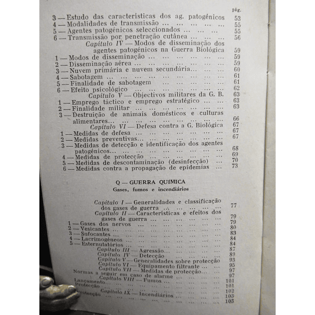 Guerra Biológica/Química/ABQ Defesa Instruções 1954 Ministério Do Exército