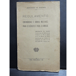 Exército/Armada Código Continências/Honras Militares 1930 Ministério Marinha