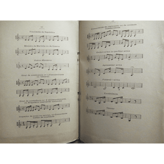 Exército/Armada Código Continências/Honras Militares 1930 Ministério Marinha