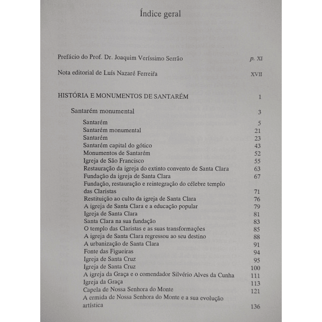 História e Monumentos De Santarém 1993 Zeferino Sarmento/Joaquim Veríssimo Serrão