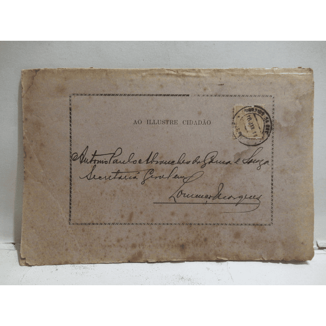 Carta Aberta Governo Portugal 23/1/1911 Alfredo Augusto De Campos Duarte