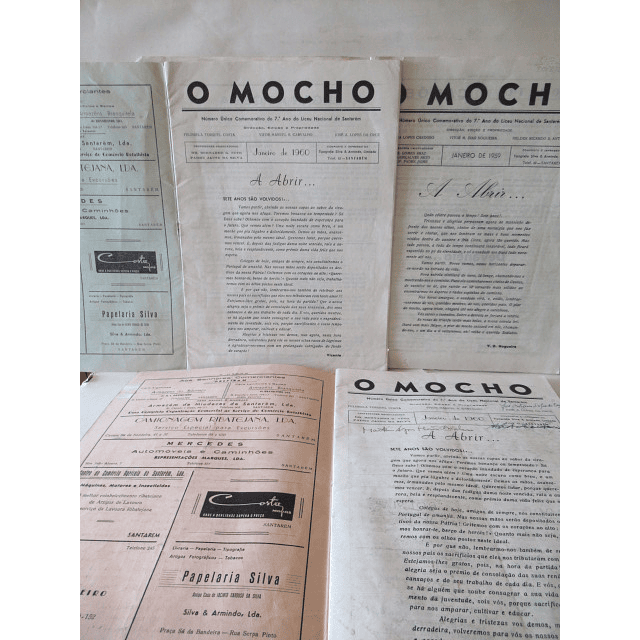 O Mocho/Nº Comemorativo Liceu Santarém 1958/60 E. Cardoso/V. Nogueira/Helder Antunes