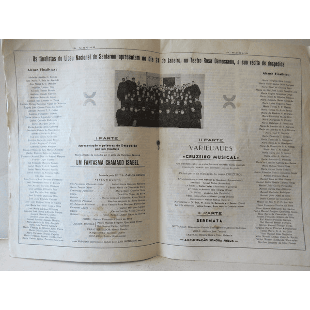 O Mocho/Nº Comemorativo Liceu Santarém 1958/60 E. Cardoso/V. Nogueira/Helder Antunes