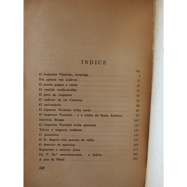 O Inspector Varatojo Investiga 1966 Artur Varatojo