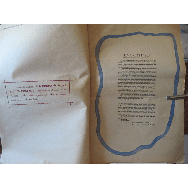Angola/A Comarca De Arganil Número Especial Maio 1959 João Castanheira Nunes