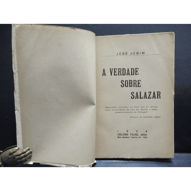 A Verdade Sobre Salazar/Afonso Costa 1934 José Gobim