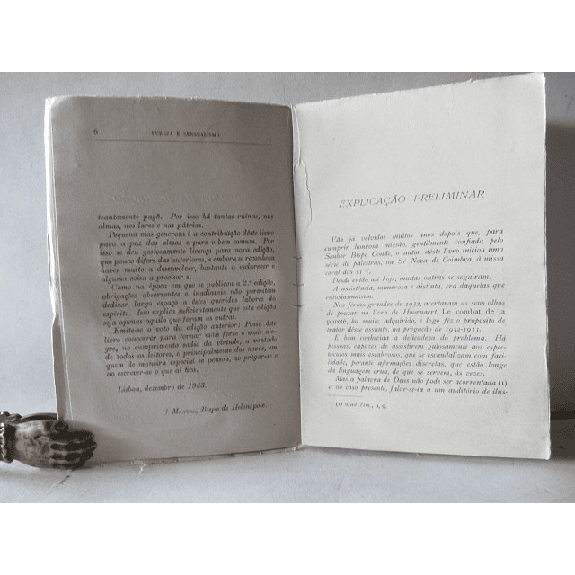 Pureza E Sensualismo 1943 J. Manuel Trindade Salgueiro Bispo De Helenópole