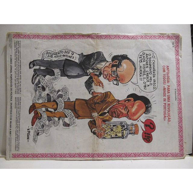 O Mariola Quinzenário 30 Abril 1976 Eleições Vítor Péon