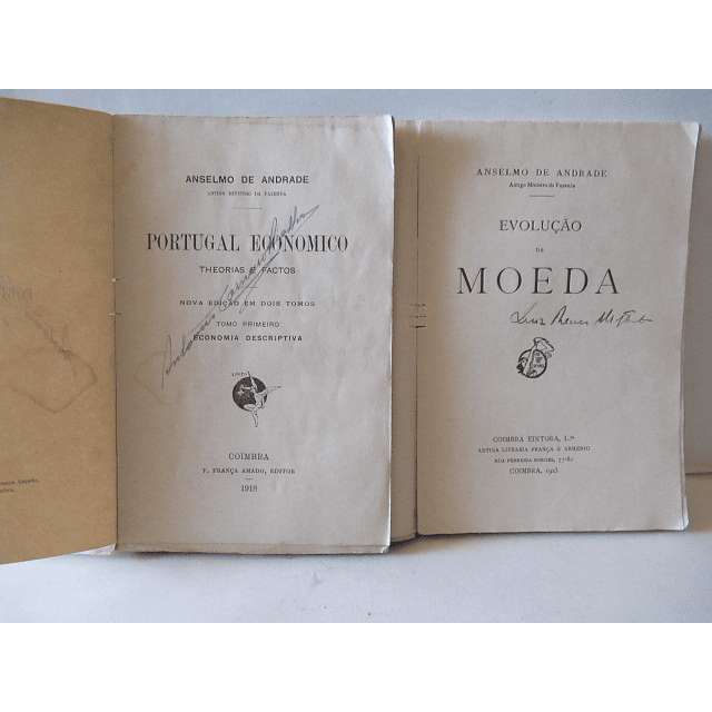Portugal Económico/Evolução Da Moeda 1918/23 Anselmo De Andrade